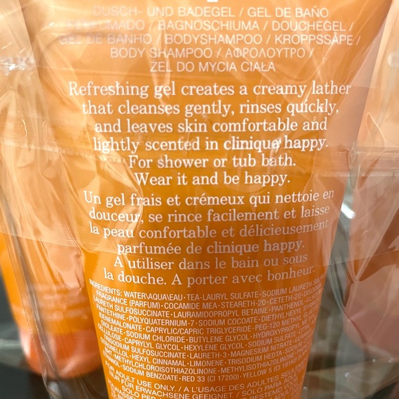 NWOT Clinique Happy Body Wash, 6.7oz - Picture 5 of 10